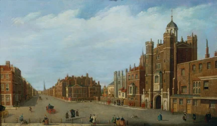 Vue du palais St. James et de Pall Mall, vers 1770